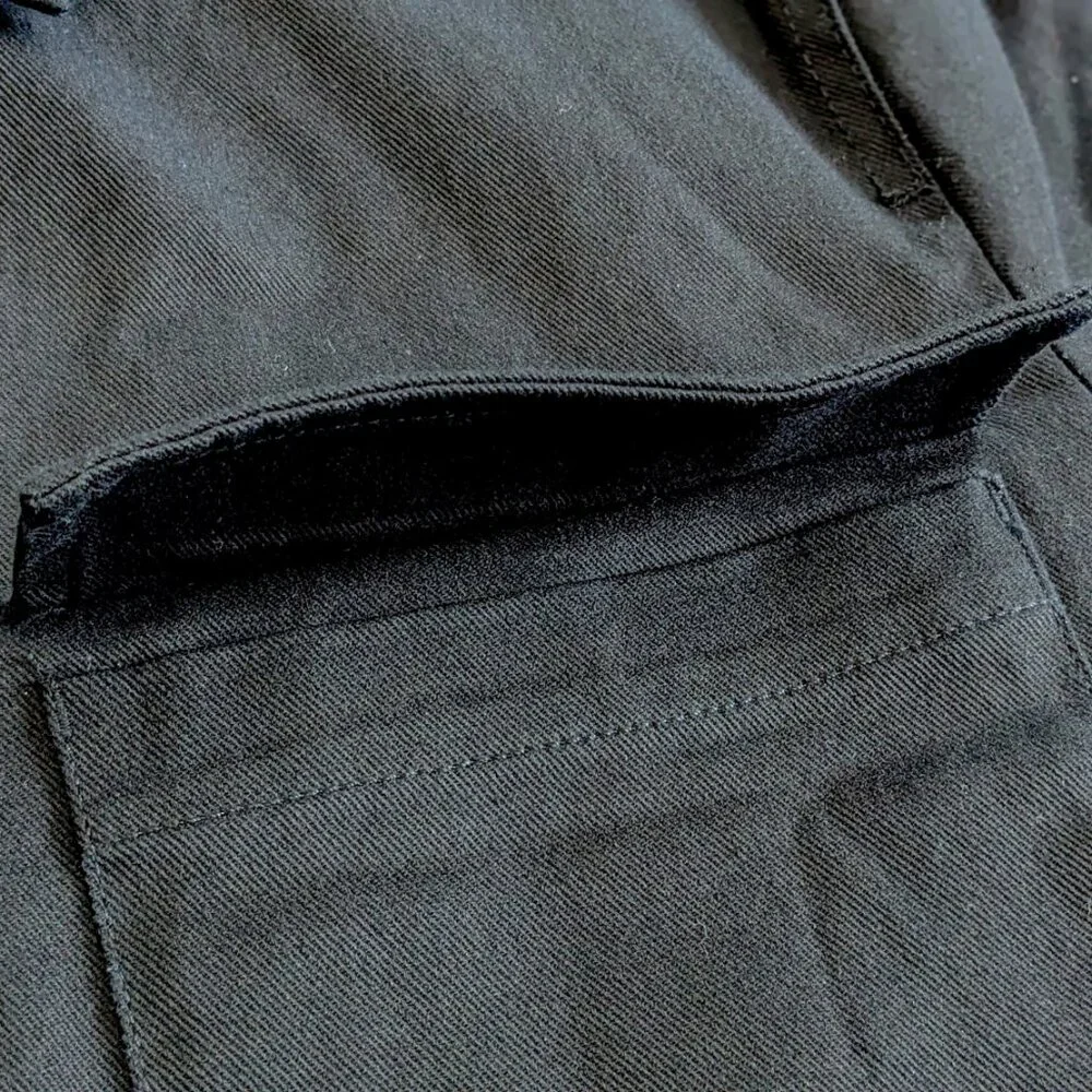 Zara // Pocket Overshirt // Black // S